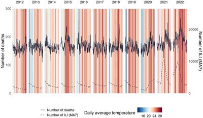 Mortality in Catalonia during the summer of 2022 and its relation with high temperatures and COVID-19 cases